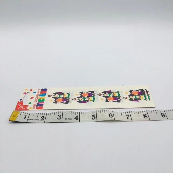 Vintage Sticker Sheet Lot Over 600 Individual Stickers Cat Jesus Pilgrim Fall - Picture 6 of 7